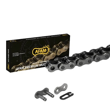 Фото Цепь AFAM A420M, бесцветная, 420-120 звеньев